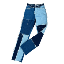 Load image into Gallery viewer, Ladies Jaded London Patchwork  Jeans. W25”L32”.
