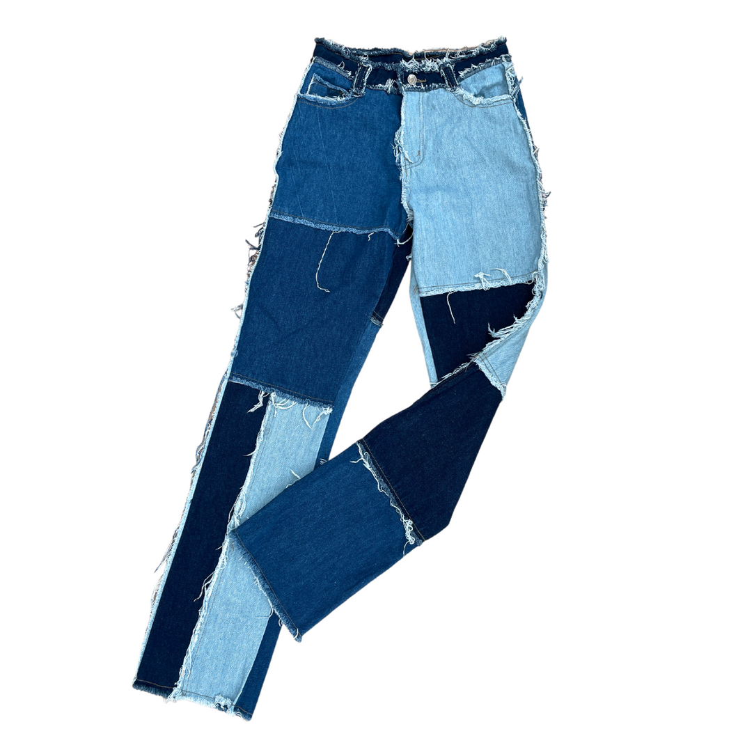 Ladies Jaded London Patchwork  Jeans. W25”L32”.