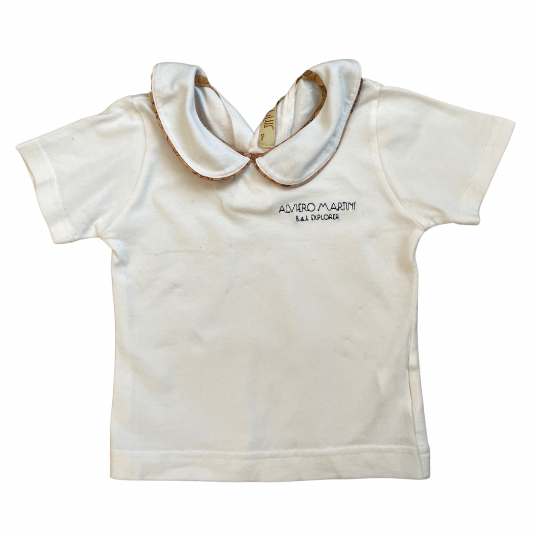 Baby Alviero Martini Top with Collar. 12 Months.