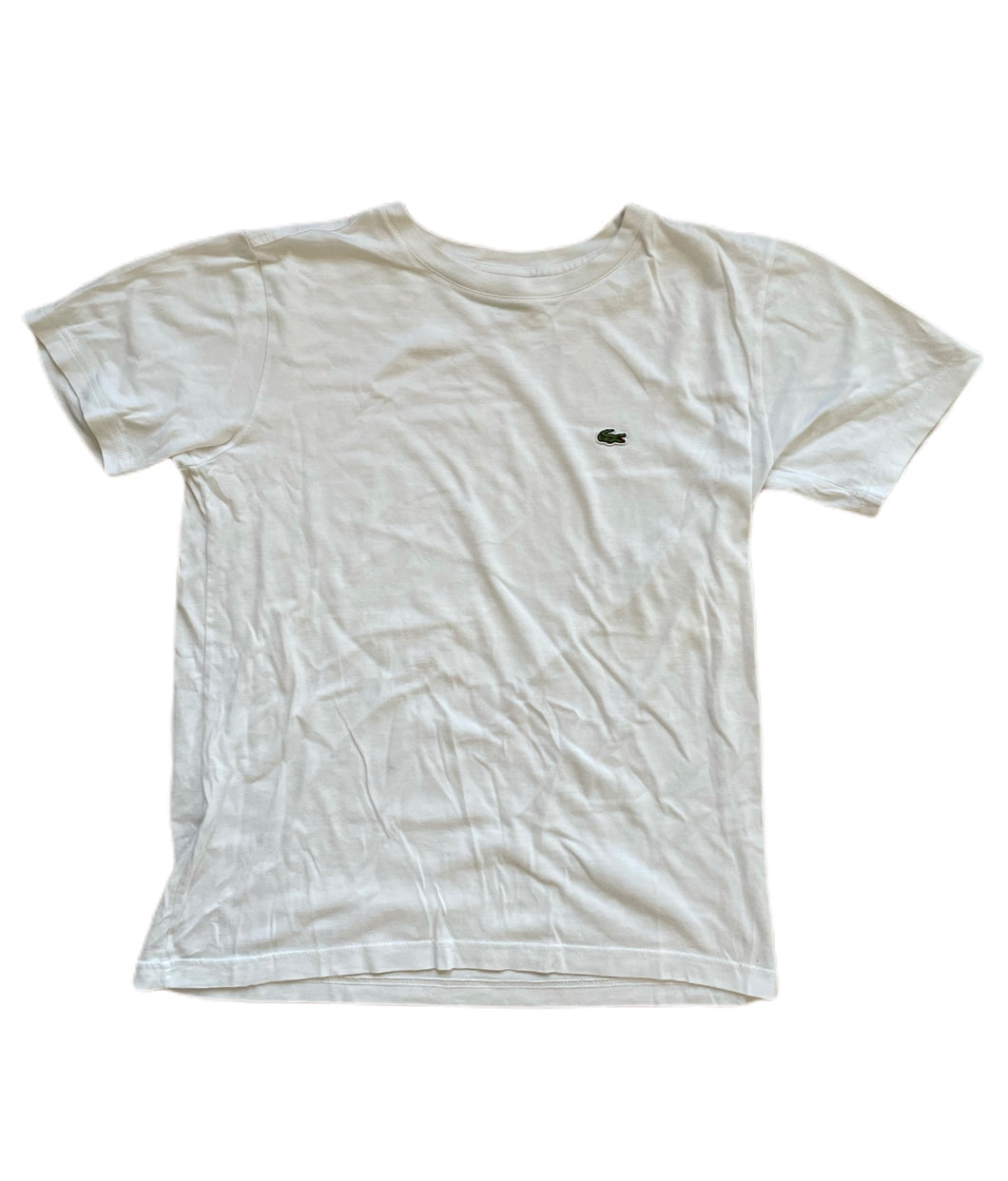 GS-Junior/Ladies White Lacoste T. Age 12-14, will fit UK 6-8.